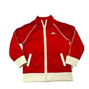 Little Bird Retro Rainbow Stitch Track Jacket Size 12-18m
